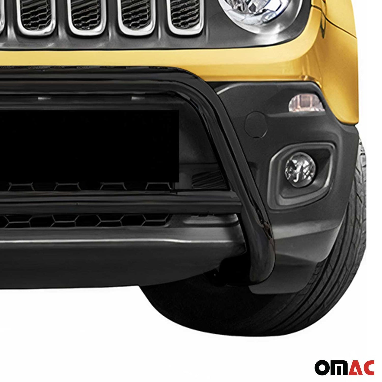 Frontbügel Frontschutzbügel für Jeep Renegade 2014-2024 Stahl Schwarz mit ABE OMAC DE