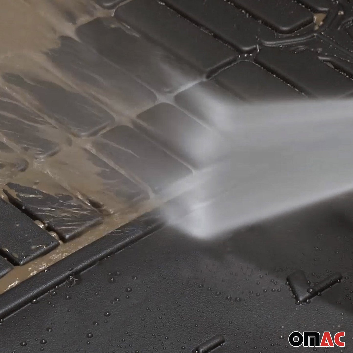 OMAC Gummi Kofferraumwanne für Honda Civic 2012-2015 Schrägheck TPE Schwarz OMAC DE