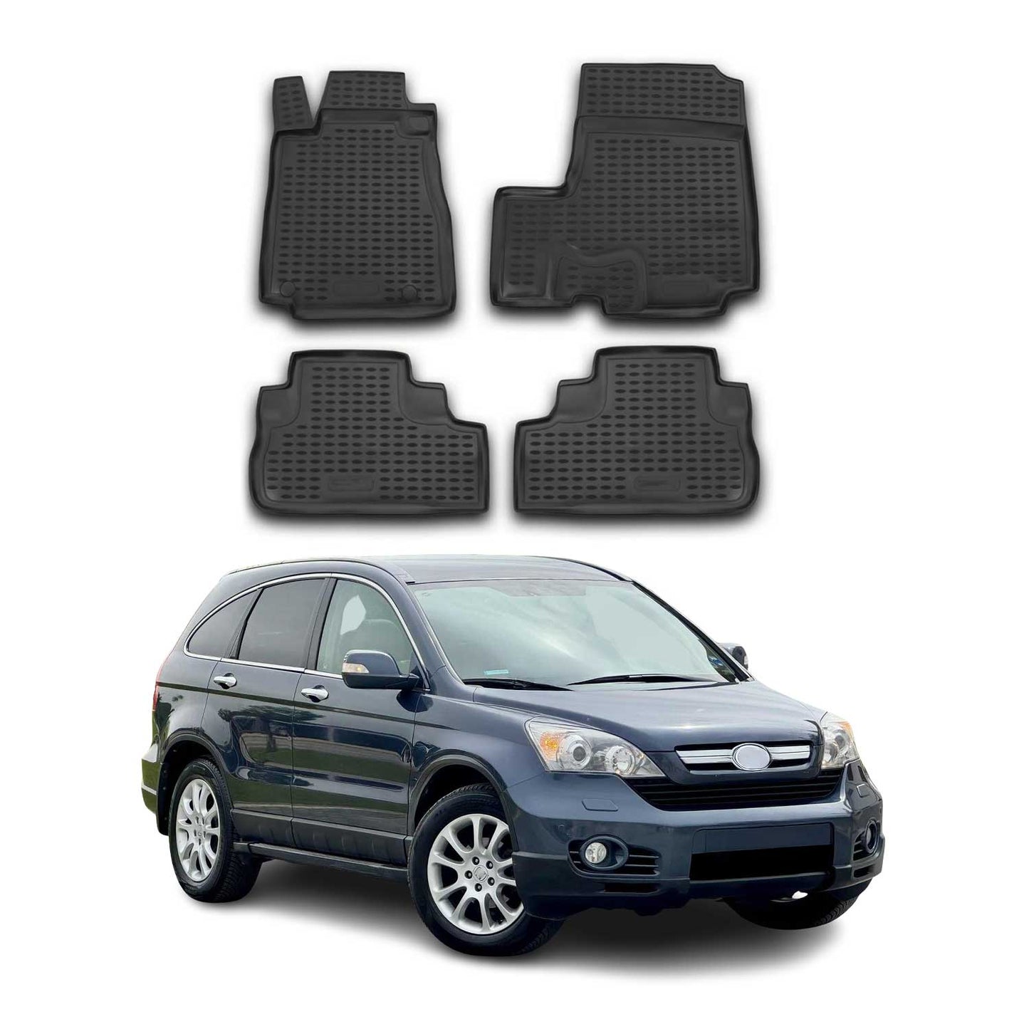 2006-2012 Honda CR-V Fußmatten TPE Schwarz 4 tlg OMAC DE
