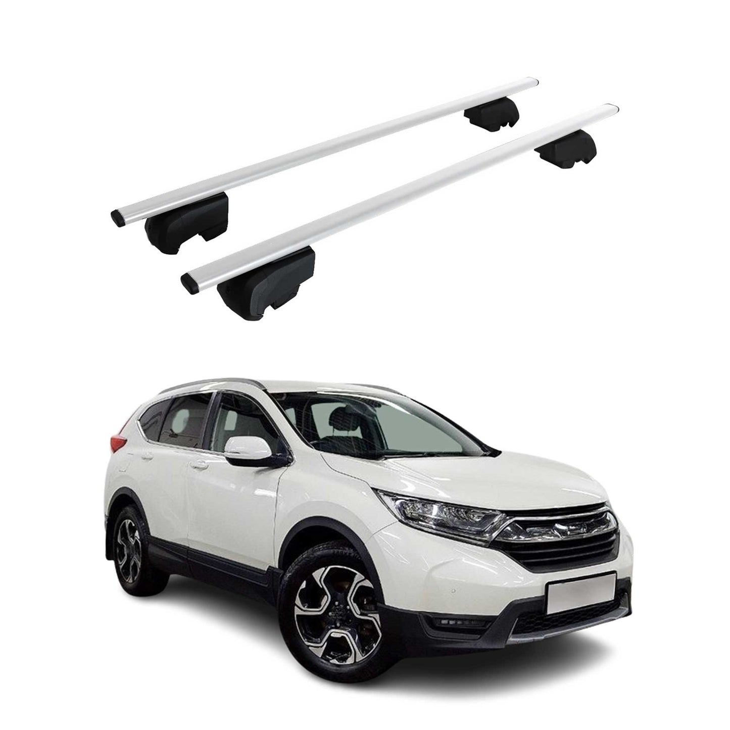 Dachträger Grundträger für Honda CR-V 2018-2023 Metall Silber ABE 2x OMAC DE