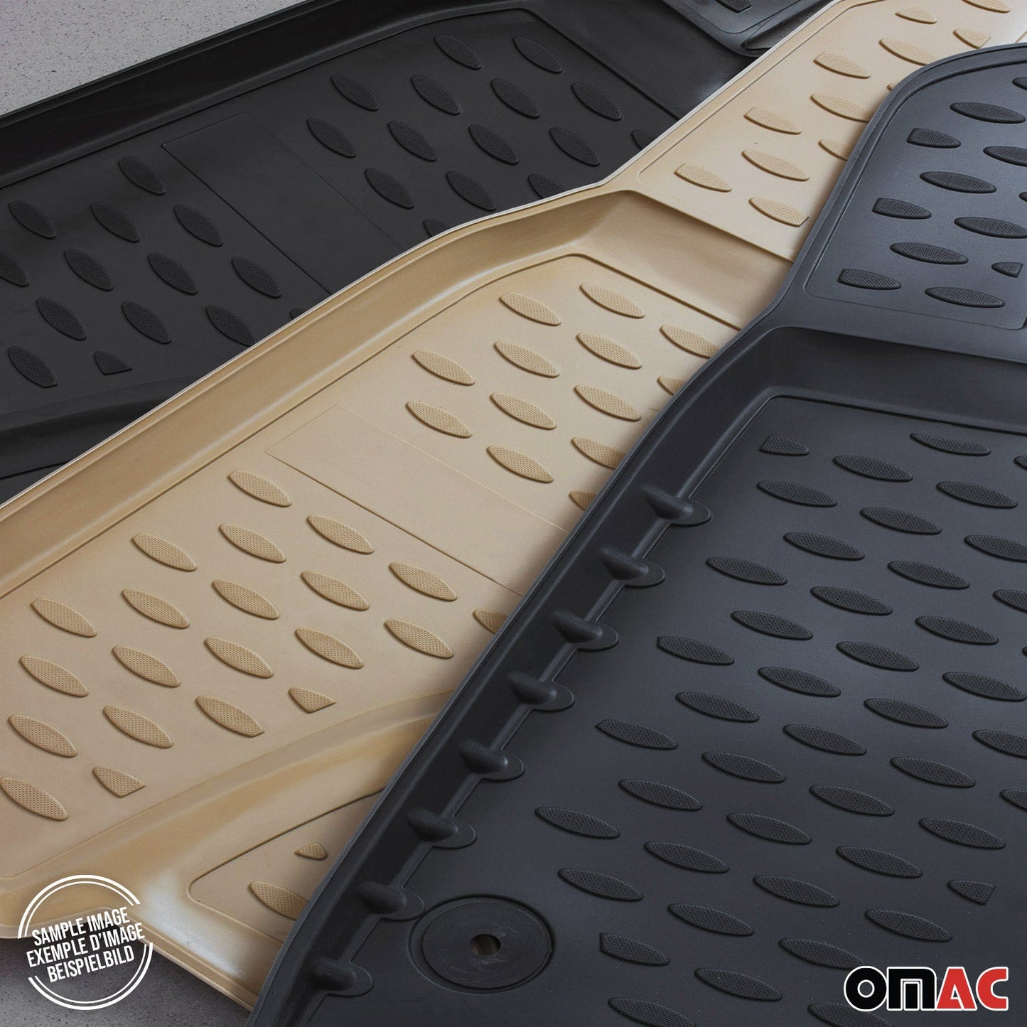2006-2021 Ford Transit Fußmatten TPE Schwarz 2 tlg OMAC DE