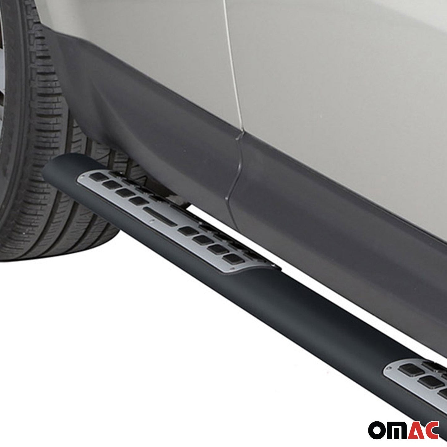 Stahl Seitenschweller Schwellerrohre für Range Rover Sport 2014-2017 Schwarz OMAC DE