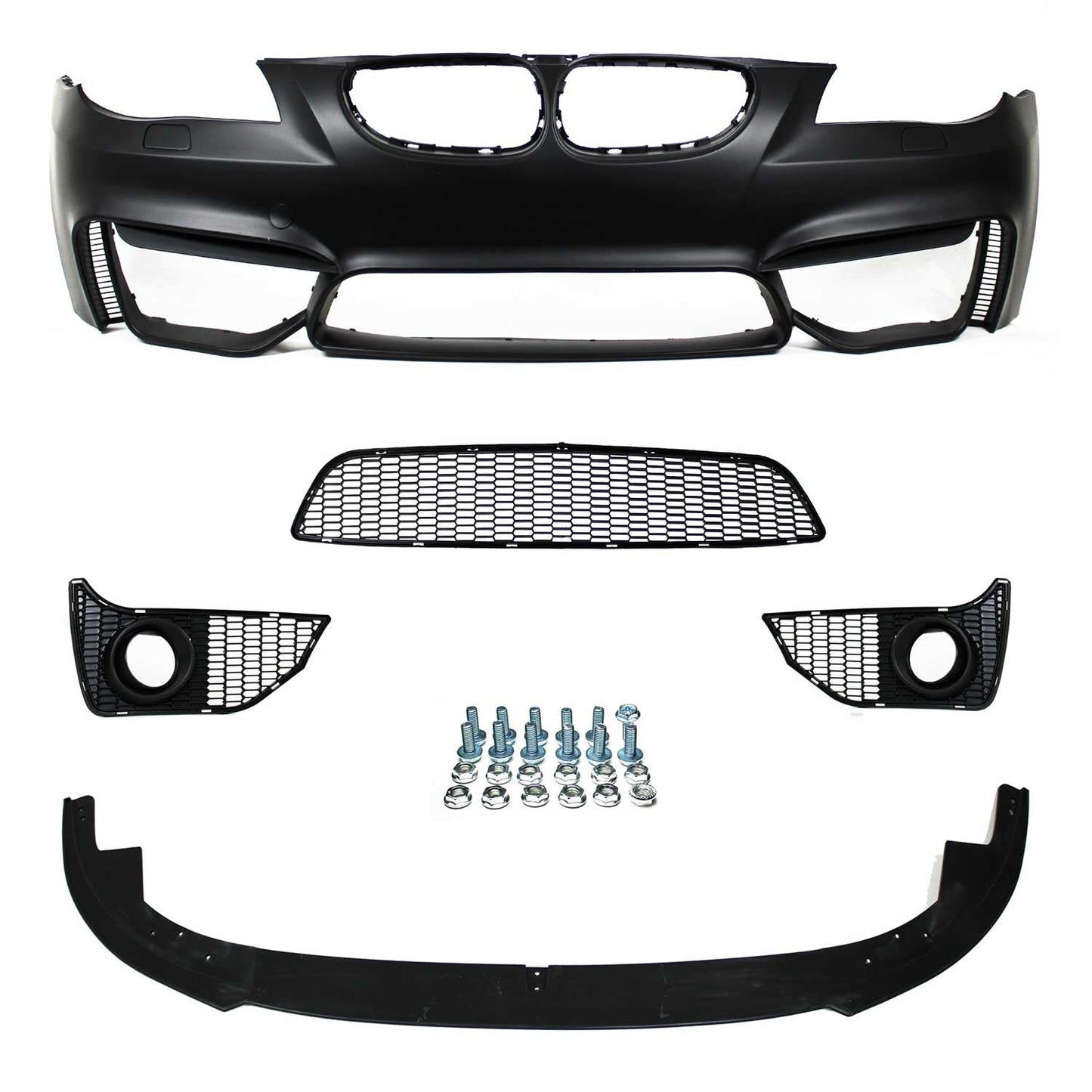 JOM Stoßstange für BMW E60 Limo 2003-2010 / E61 Touring 2004-2010 Schwarz 1tlg OMAC DE
