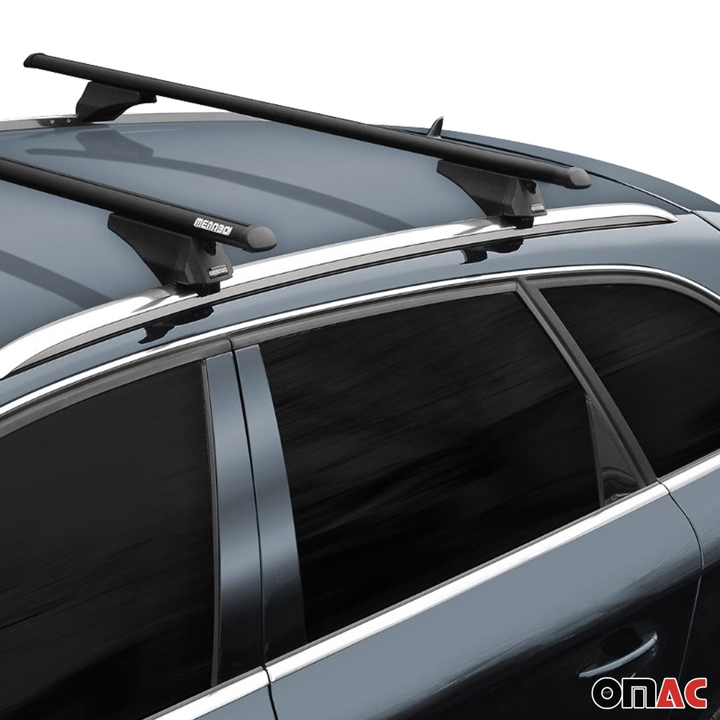 Mieten Menabo Grundträger Dachträger Aluminium Schwarz 2tlg 118cm Tiger OMAC DE