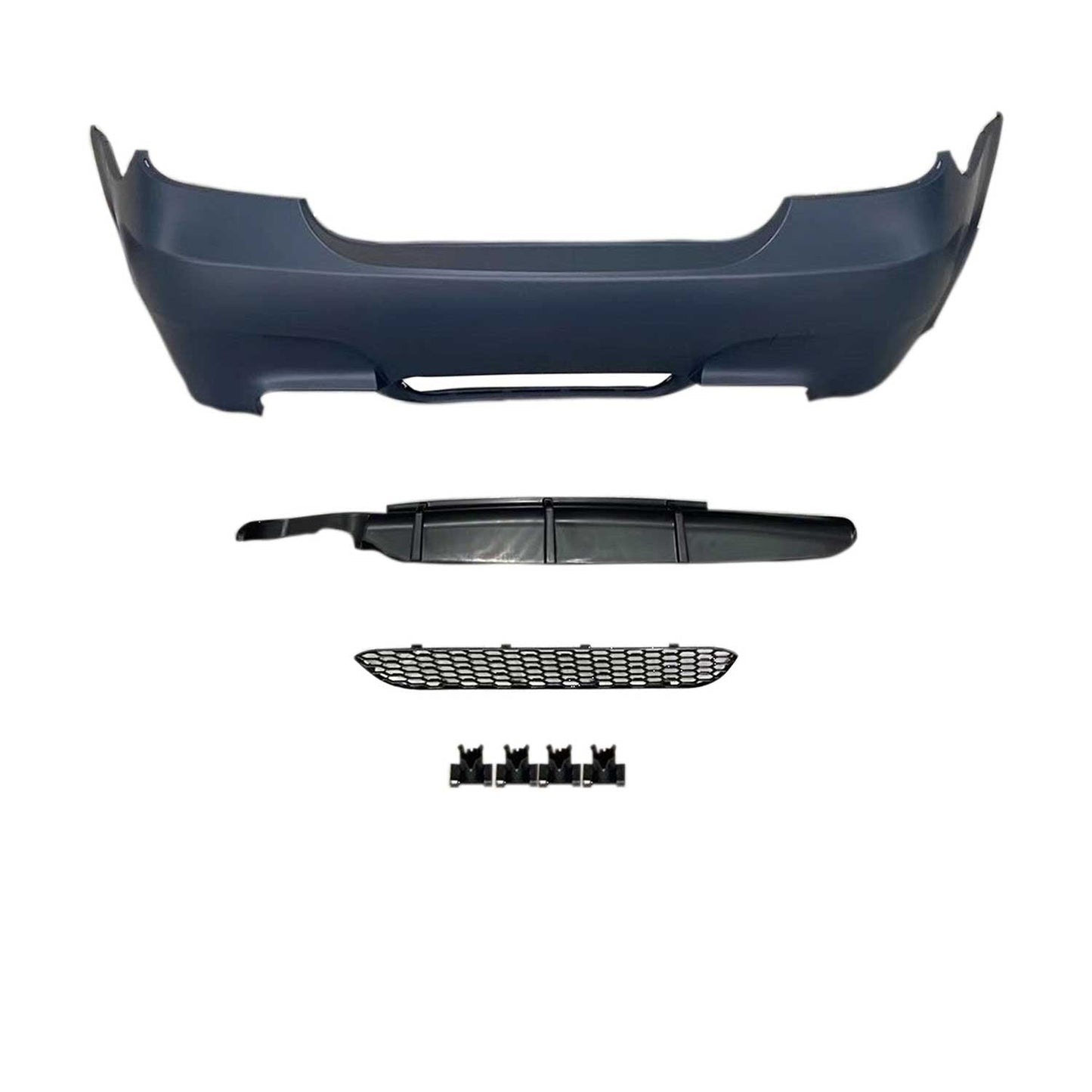 JOM Heckstoßstange für BMW E60 2003-2010 Schwarz 4tlg OMAC DE