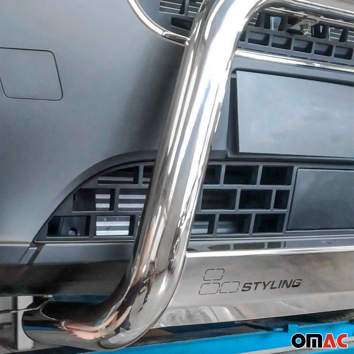 Frontbügel Frontschutzbügel für Iveco Daily ab 2025 ø63mm Stahl Silber Schutz OMAC DE