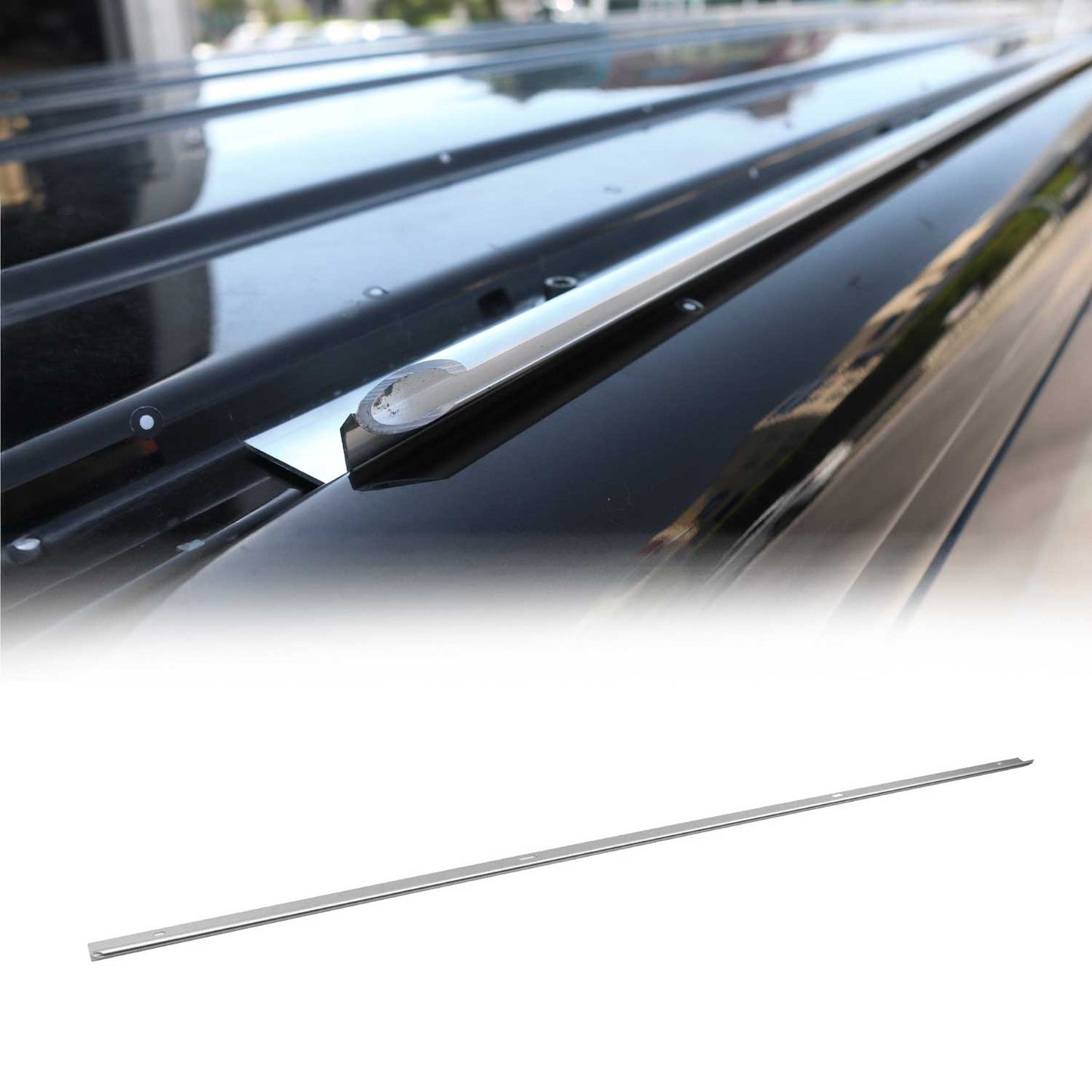 Sonnensegel Kederschiene für Ford Transit / Tourneo Custom ab 2023 L1 Silber Alu OMAC DE