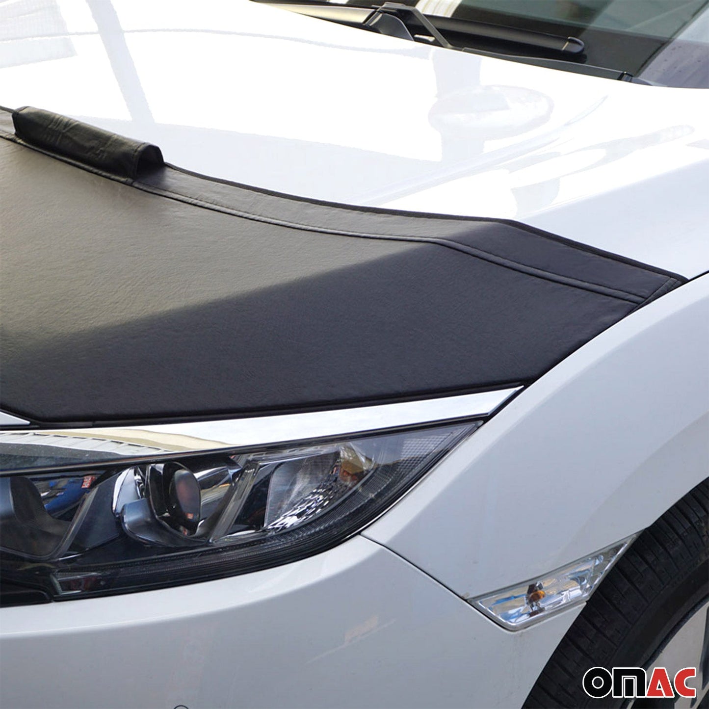 Haubenbra Steinschlagschutz Bonnet Bra für Ford Galaxy II 2010-2015 Schwarz Halb OMAC DE