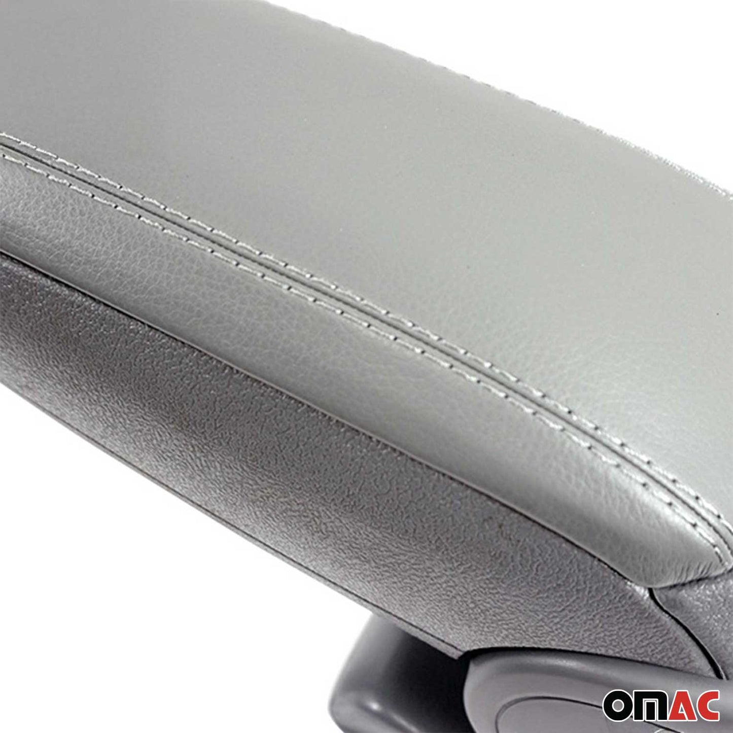 Mittelarmlehne Armlehne Mittelkonsole für VW Golf V 2003-2009 PU-Leder Grau OMAC DE