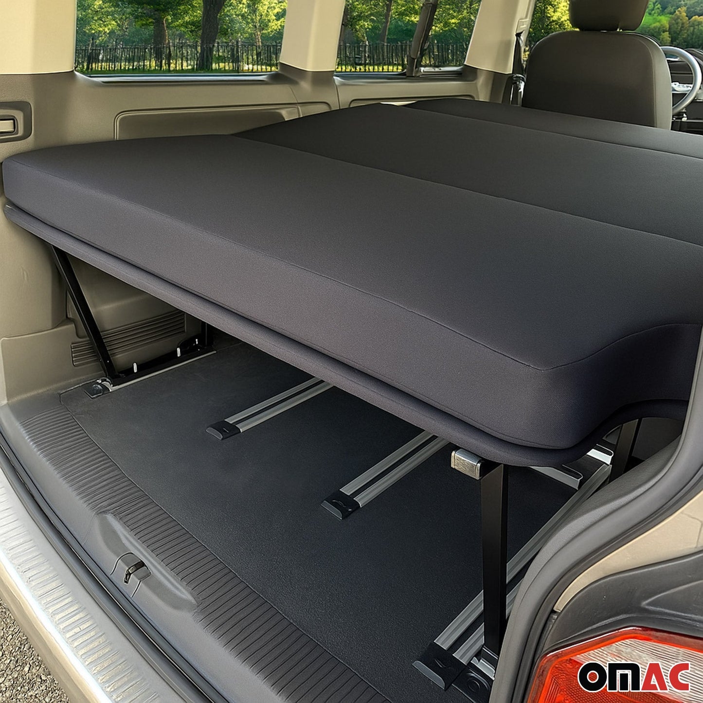 Matratze Schlafmatratze Klappmatratze für Ford Tourneo Custom 2023-2025 Schwarz OMAC DE