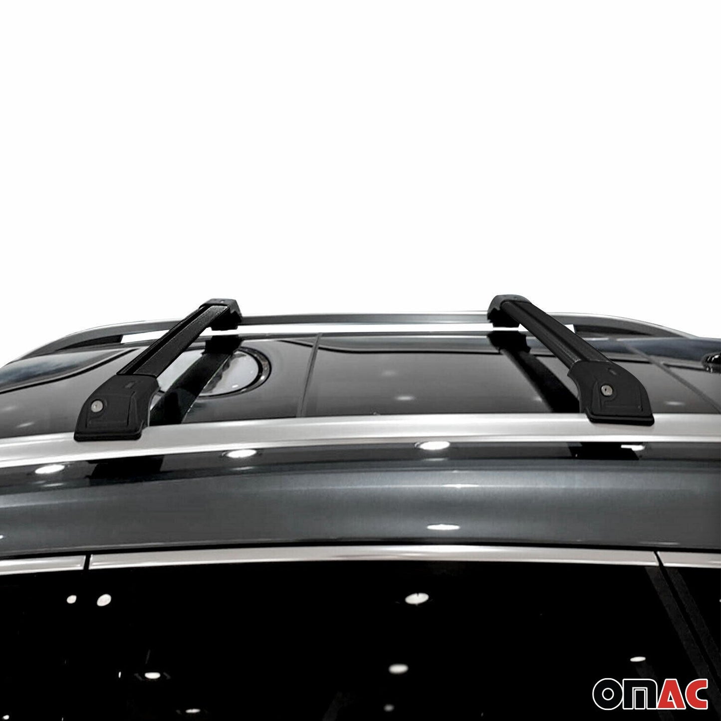 1998-2006 Land Rover Freelander L314 Dachträger Querträger Aluminium Schwarz 2x