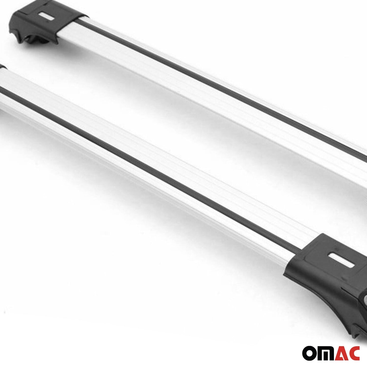 1998-2006 Land Rover Freelander L314 Dachträger-Querträger Aluminium Grau 2x