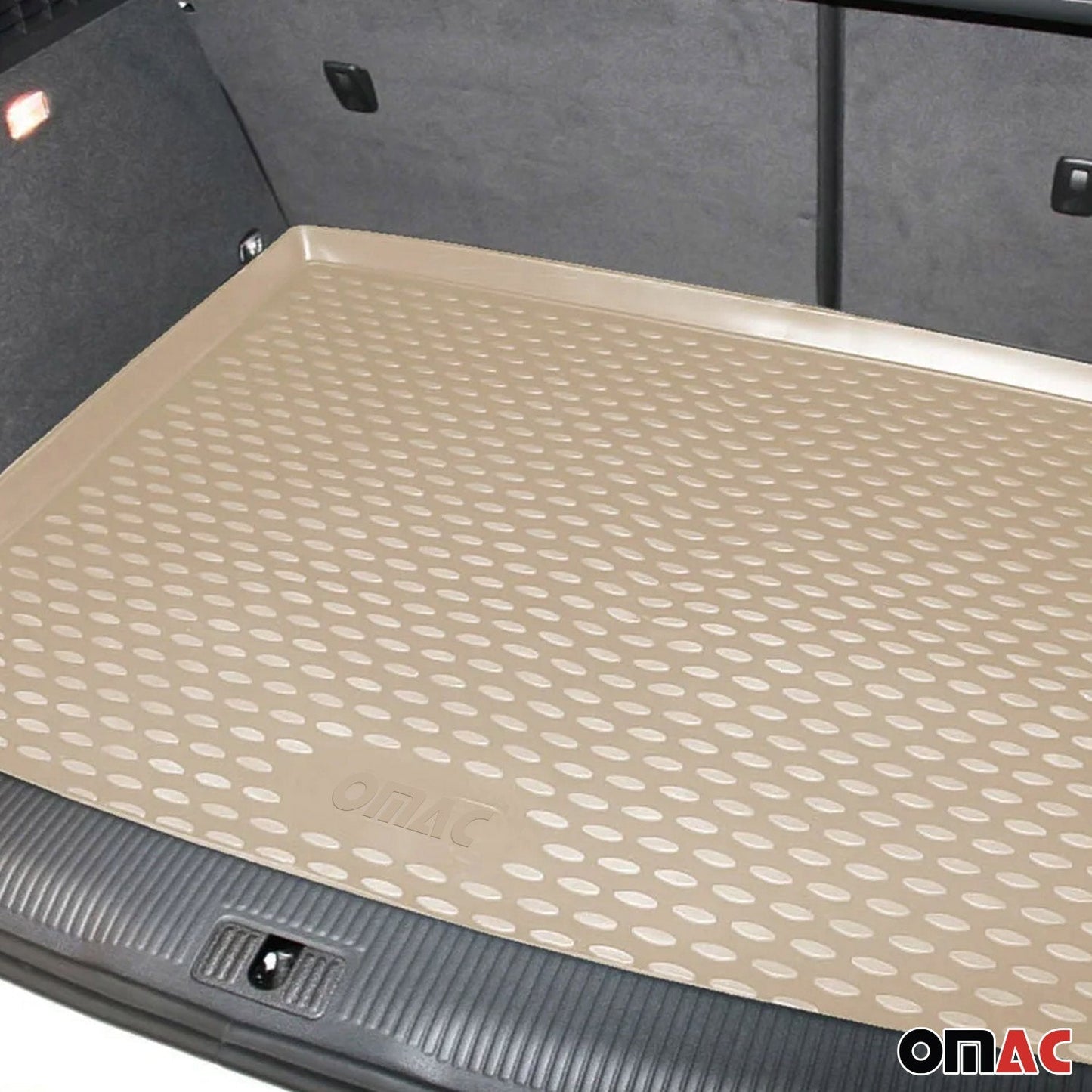 Kofferraummatte Kofferraumwanne für Honda Civic 2006-2012 Gummi TPE Beige OMAC DE
