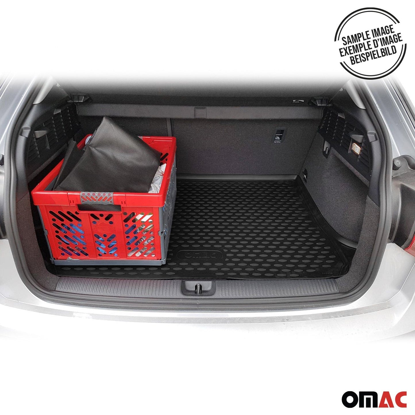 Fußmatten & Kofferraumwanne Set für Honda Jazz 2007-2015 Gummi TPE Schwarz 5x OMAC DE