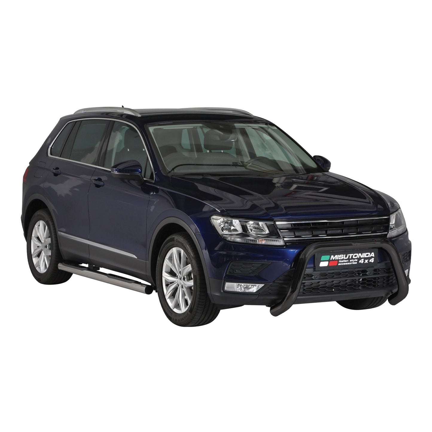 Frontbügel Frontschutzbügel für VW Tiguan mk2 2016-2024 ø76 Stahl Schwarz OMAC DE