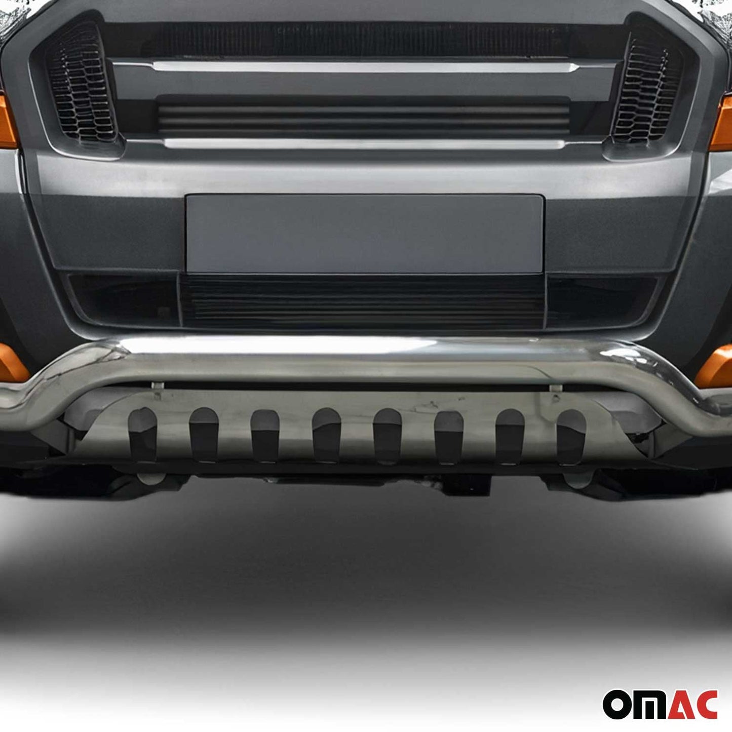 Frontbügel Frontschutzbügel für Ford Ranger 2016-2022 Stahl ABE Silber OMAC DE