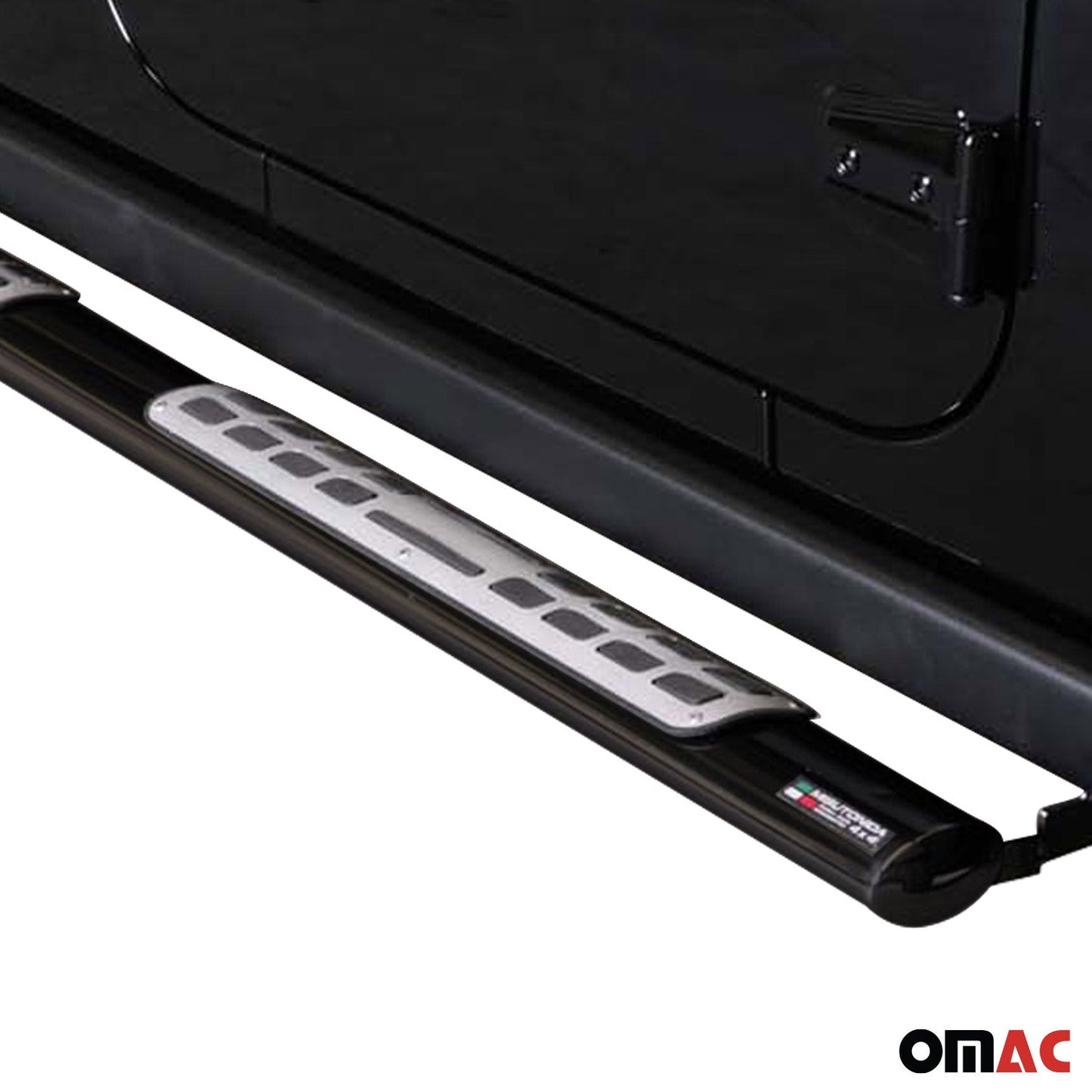 Edelstahl Seitenschweller Schwellerrohre für Jeep Wrangler 2011-2017 Schwarz OMAC DE