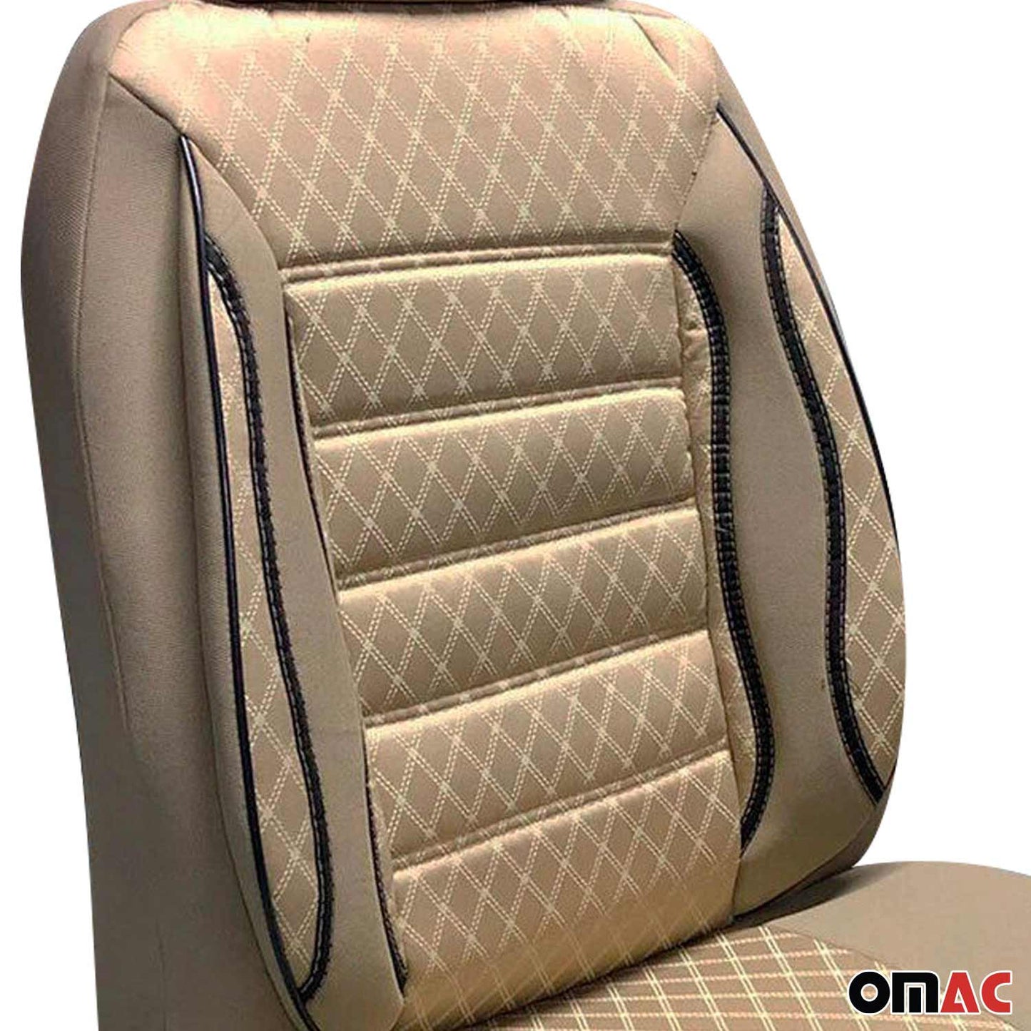 Sitzbezüge Schonbezüge für Alfa Romeo 145 146 147 Beige 2 Sitz Vorne Satz OMAC DE