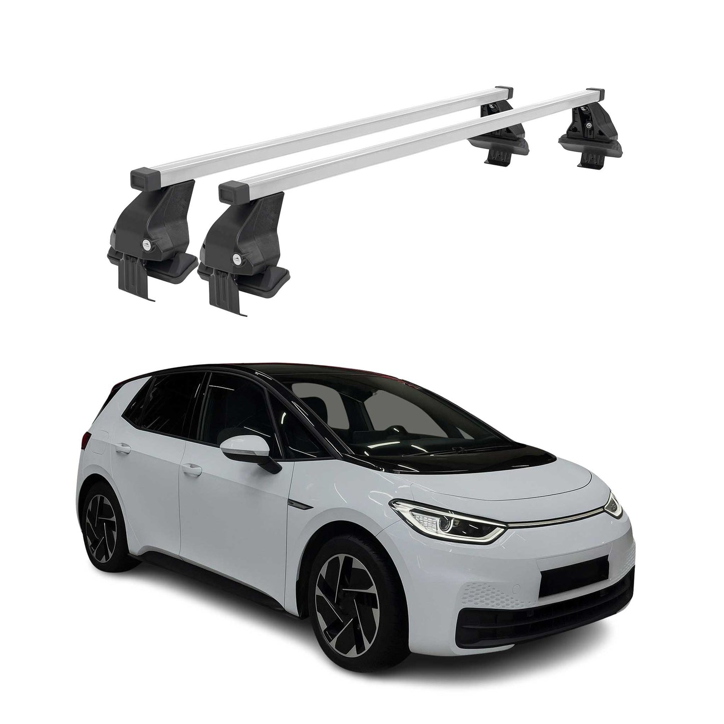 Menabo Dachträger Grundträger für VW ID 3 2019-2025 Stahl Grau 2tlg OMAC DE