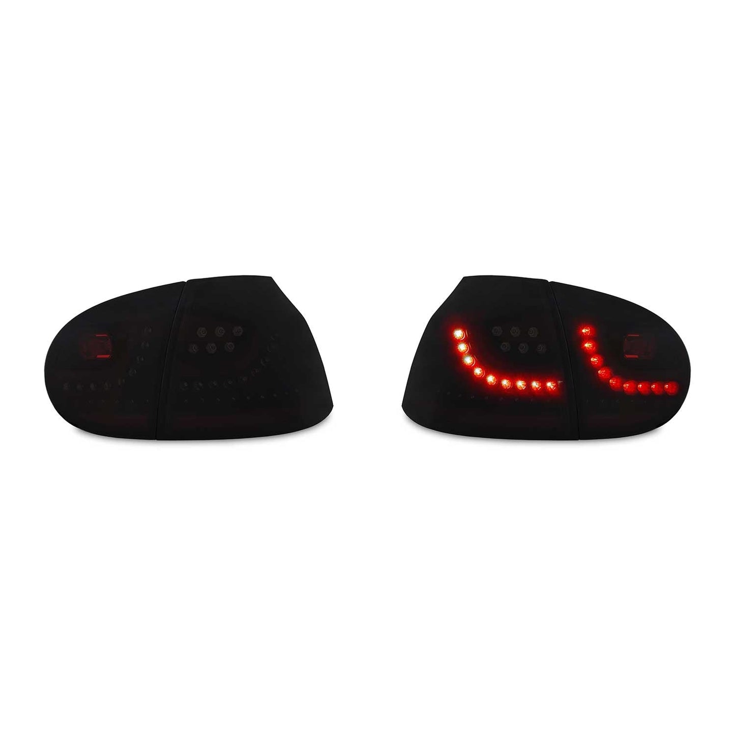 JOM LED Rückleuchten für VW Golf MK5 2003-2008 mit Dynamik-Blinker schwarz 4tlg OMAC DE