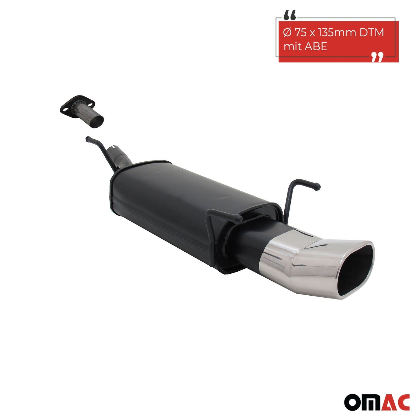 Novus Sportauspuff für Opel Astra G CC Fließheck 135x75mm DTM mit ABE OMAC DE