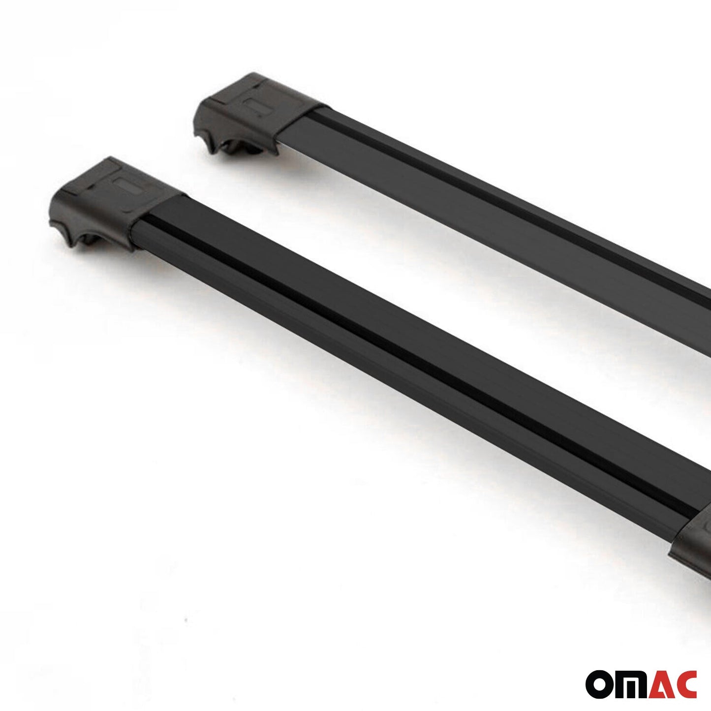 1998-2006 Land Rover Freelander L314 Dachträger Querträger Aluminium Schwarz 2x