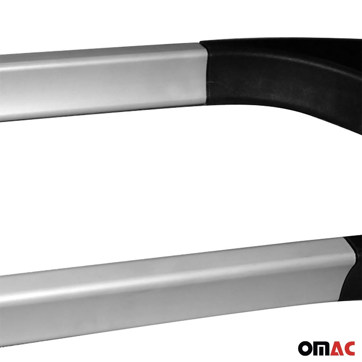 Aluminium Dachreling Relingträger für Renault Clio 2012-2019 Silber 2x OMAC DE