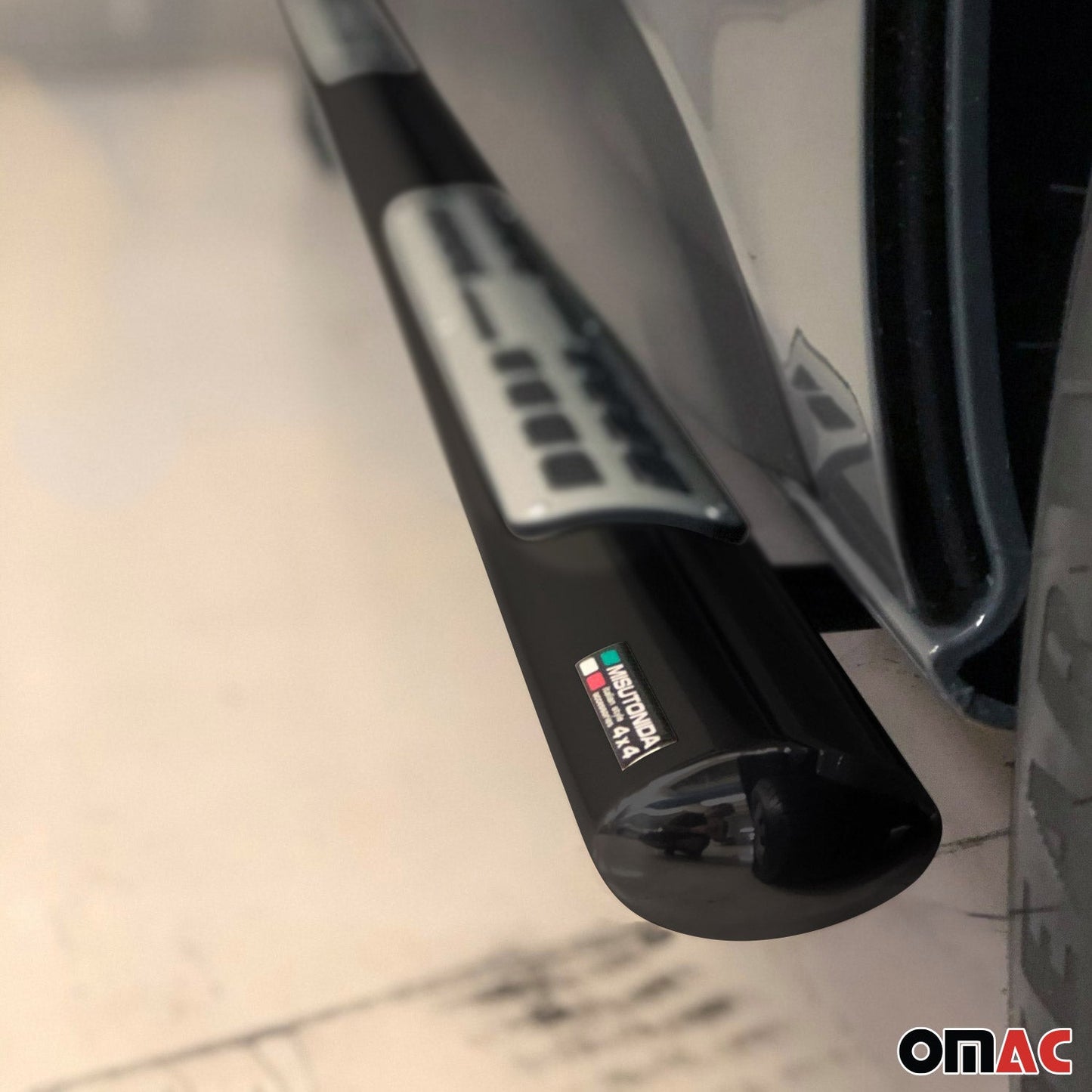 Stahl Seitenschweller Schwellerrohre für Range Rover Sport 2014-2017 Schwarz OMAC DE