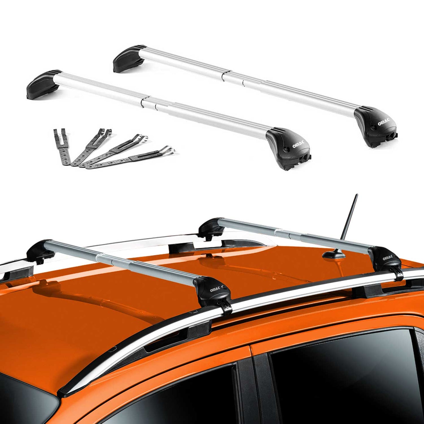 Dachträger für Alfa Romeo 156 159 Kombi 2000-2013 5 tür 100kg Alu Silber 2x ABE OMAC DE