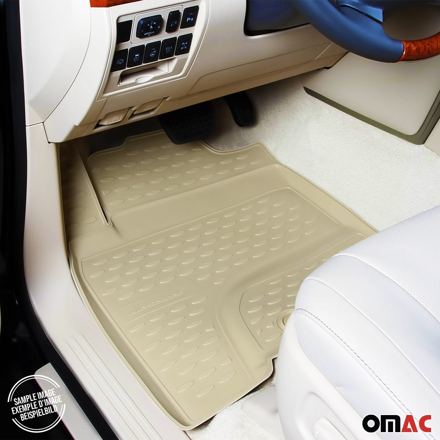 2005-2011 Honda Civic Fußmatten TPE Beige 4 tlg OMAC DE