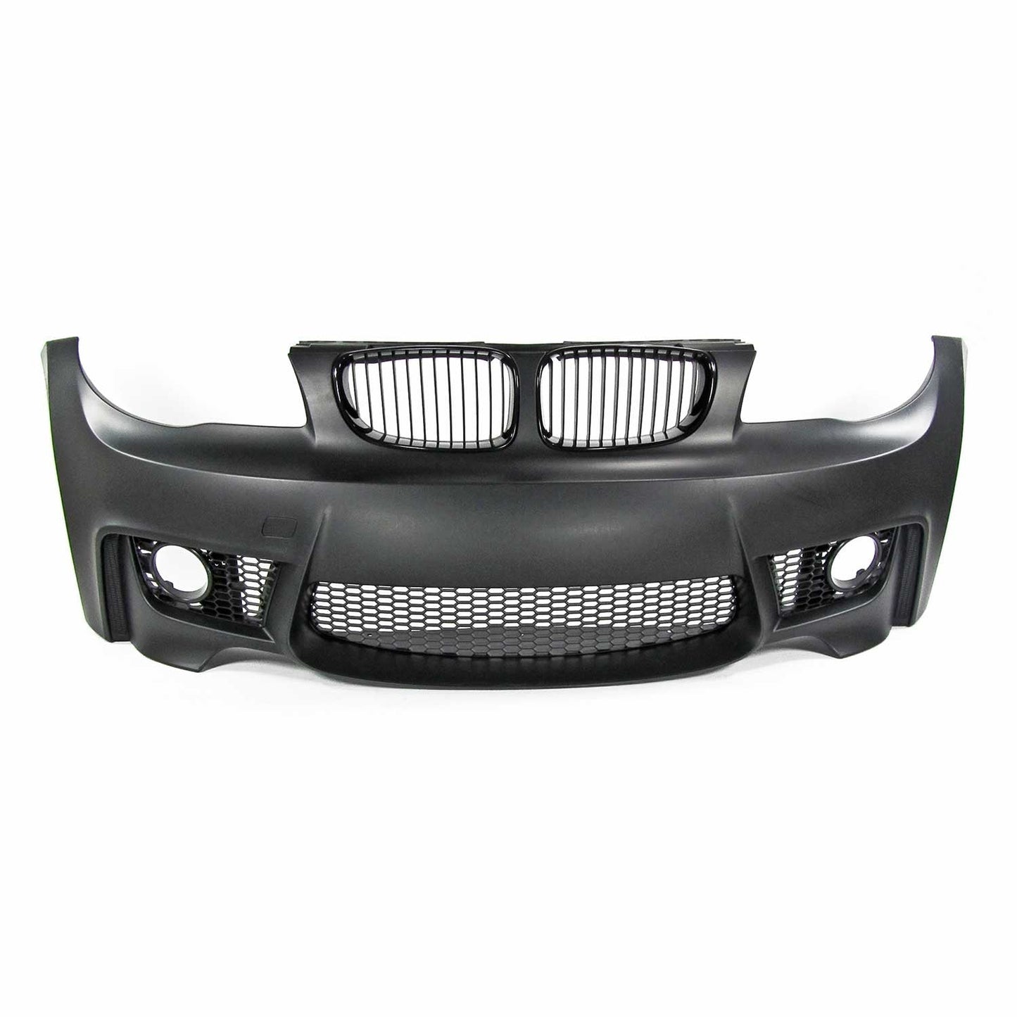 JOM Frontstoßstange für BMW E81/E82/E87/E88 2004-2013 mit Kühlergrill Schwarz OMAC DE