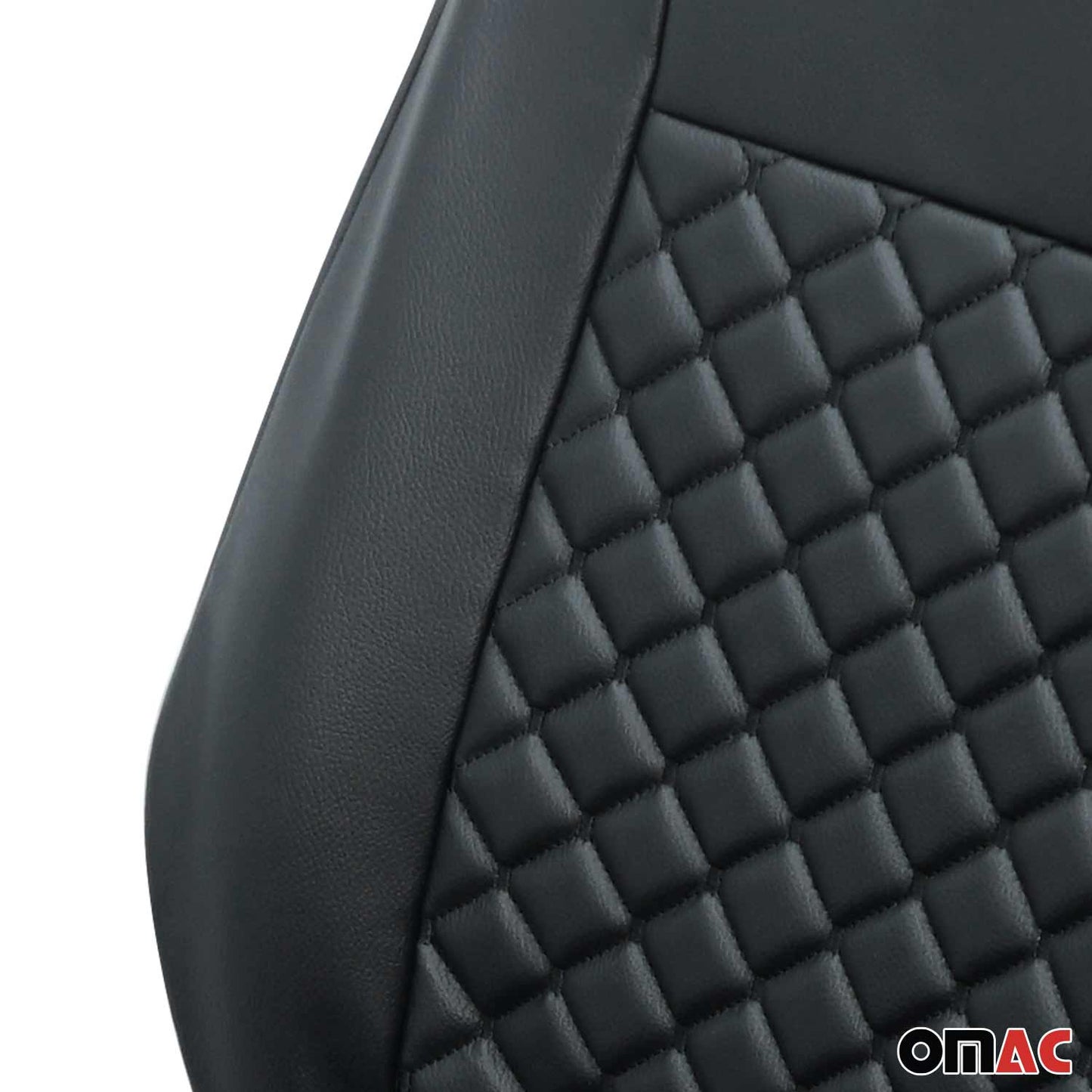 Sitzbezüge Schonbezüge für Mercedes Vito W447 2014-2025 Kunstleder Schwarz 1tlg OMAC DE