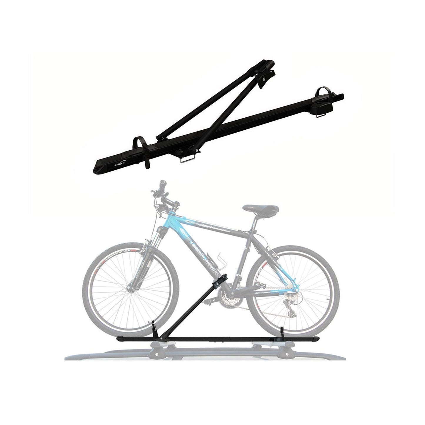 Fahrradträger Dachfahrradträger bis 17kg Aluminium Schwarz Fahrradhalter OMAC DE