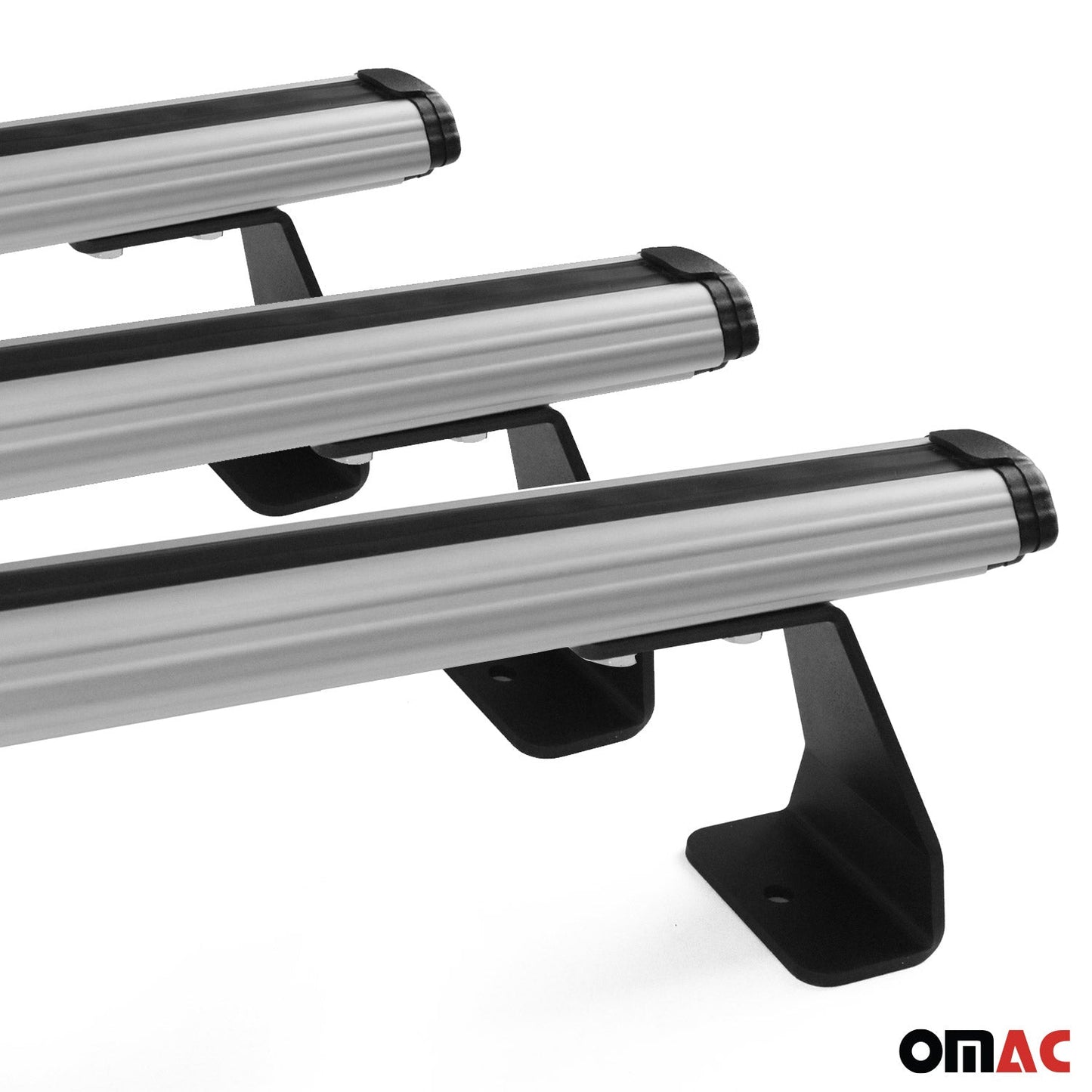 Dachträger Grundtäger für Citroen Berlingo 2018-2025 75kg Aluminium Silber 3 tlg OMAC DE