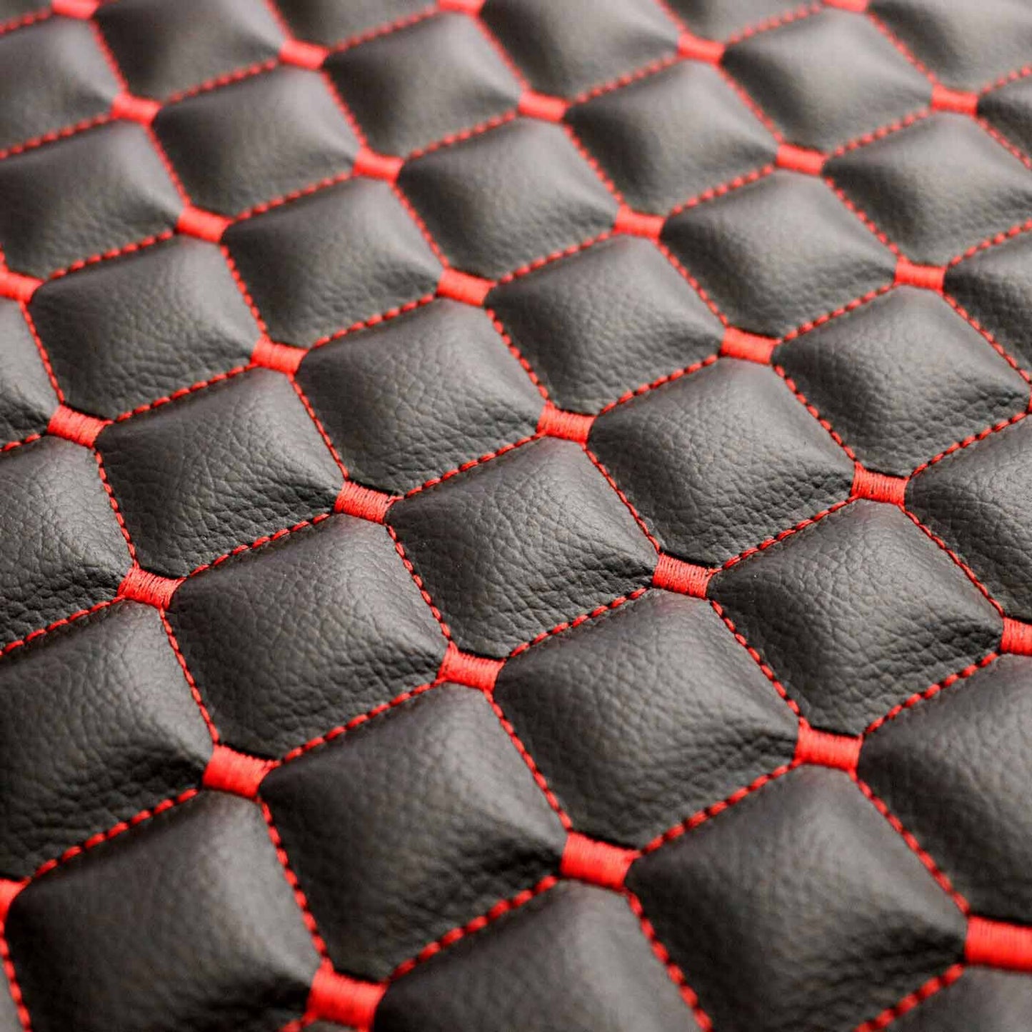 Schonbezug Sitzauflage für Honda Civic Accord Jazz Kunstleder Schwarz Rot OMAC DE