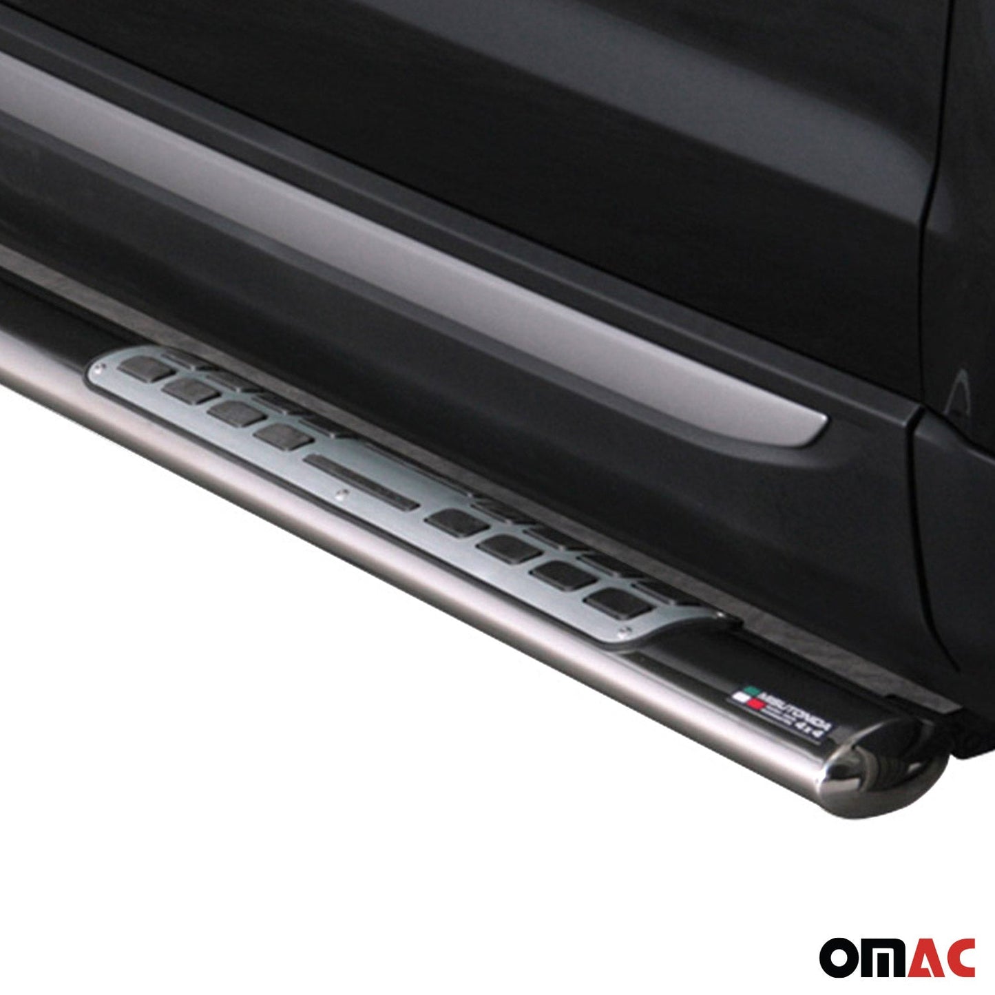 Edelstahl Seitenschweller Schwellerrohre für Range Rover Evoque 2011-2015 Silber OMAC DE