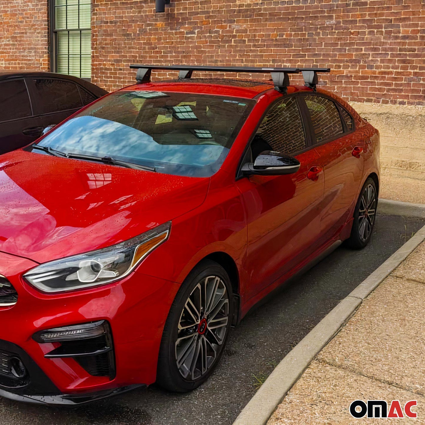 Menabo Dachträger Grundträger für VW ID 3 2019-2025 Alu Schwarz 2tlg OMAC DE