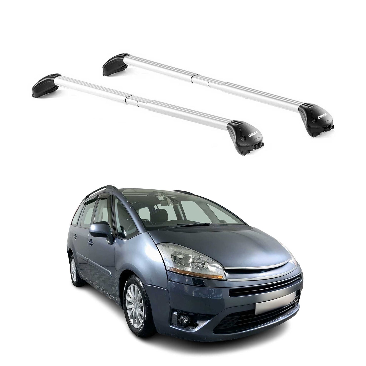 Dachträger Grundtäger für Citroen C4 Picasso 2006-2013 5tür 100kg Alu ABE Silber OMAC DE