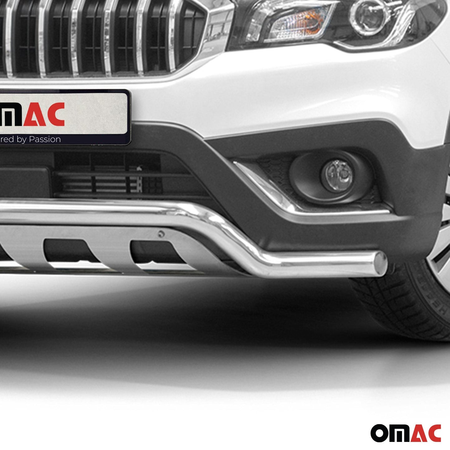 Frontbügelschutz Frontschutzbügel für Suzuki SX4 S-Cross 2016-2022 Grau ABE OMAC DE