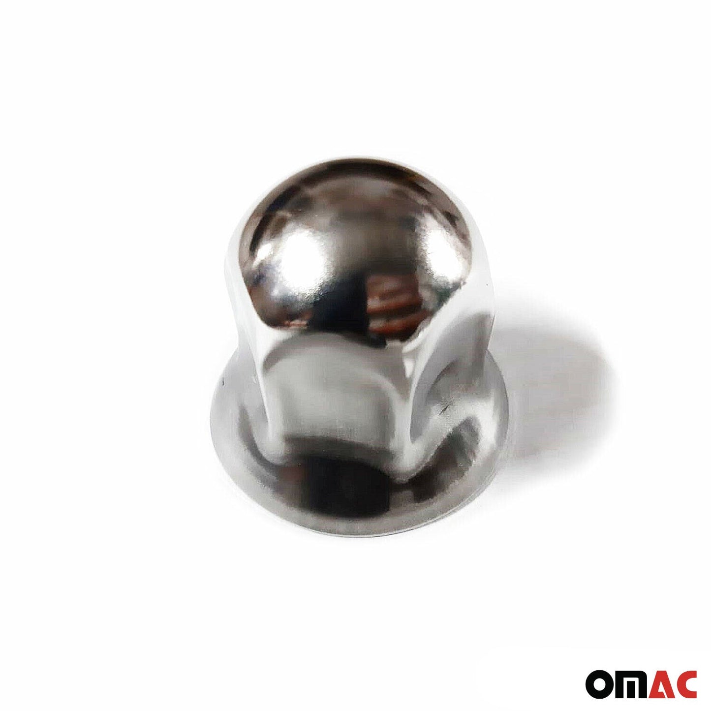 40x Glänzend Chrom Radmutterkappen Schutz Ø33mm für hohe Schrauben / LKW OMAC DE