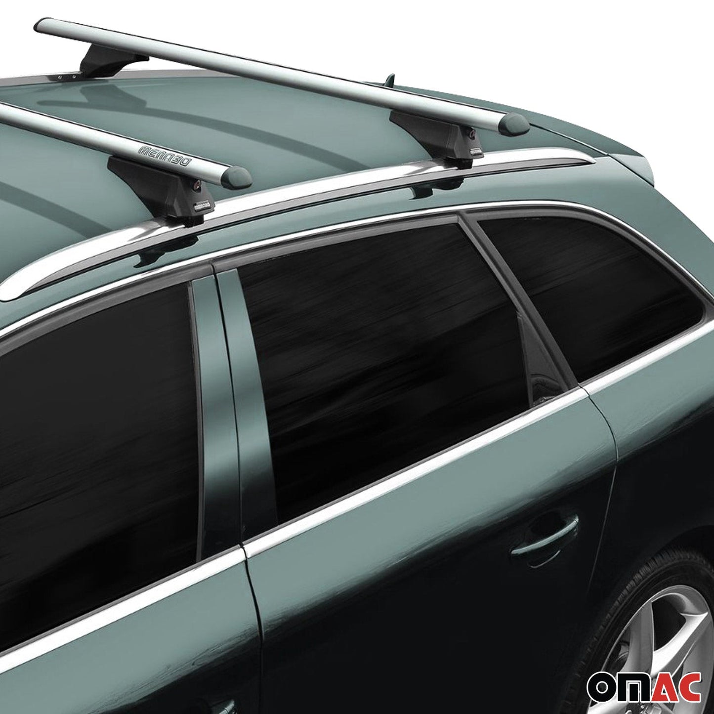 2025 Skoda Superb IV Wagon Menabo Grundträger Dachträger Alu Silber 2tlg OMAC DE