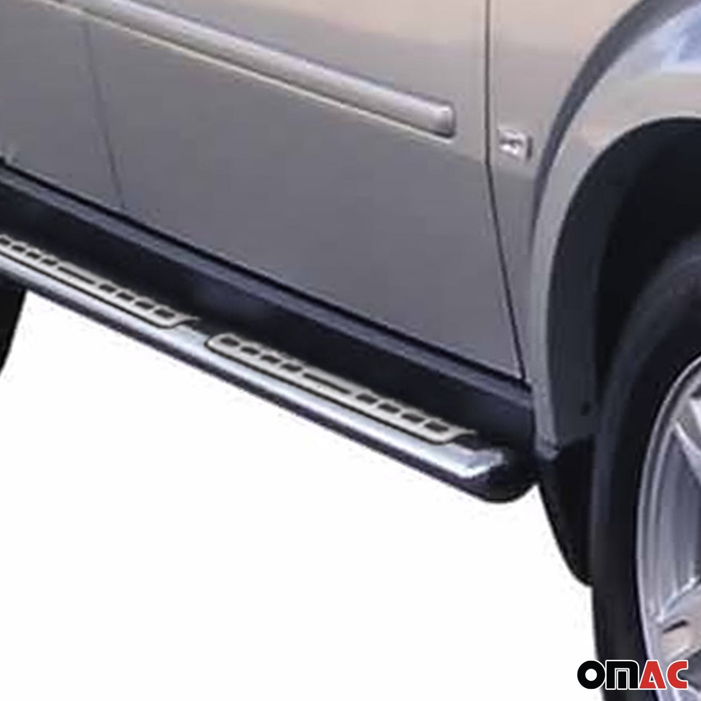Edelstahl Seitenschweller Schwellerrohre für Dodge Nitro 2006-2011 Silber OMAC DE