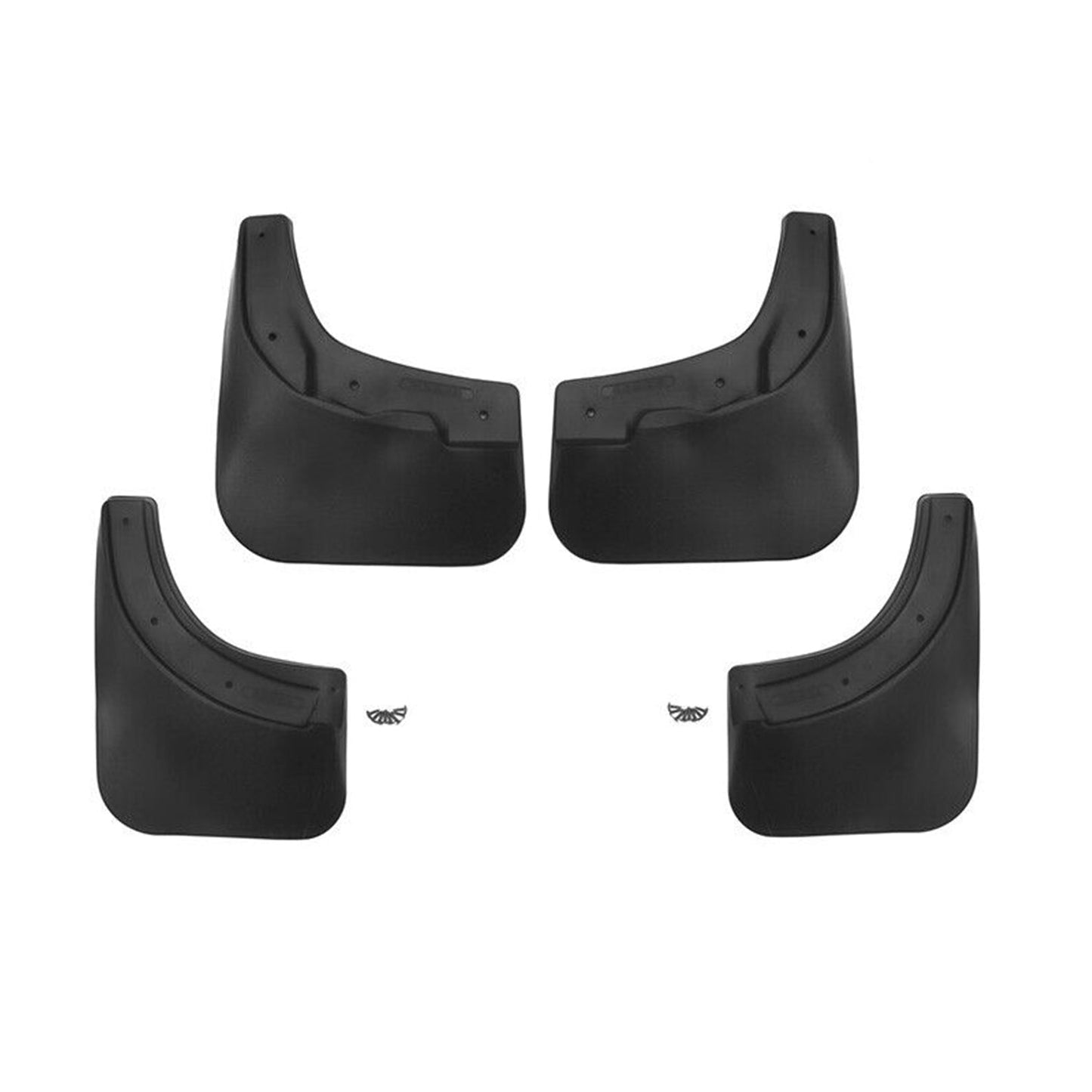 Schmutzfänger Spritzschutz Kotflügel für VW Touareg 2010-2018 ABS Schwarz 4x OMAC DE