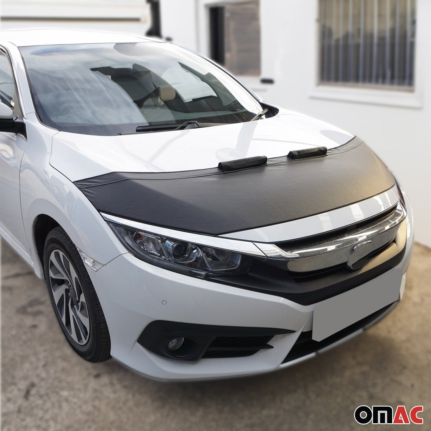 Haubenbra Steinschlagschutz Bonnet Bra für Ford Galaxy II 2010-2015 Schwarz Halb OMAC DE