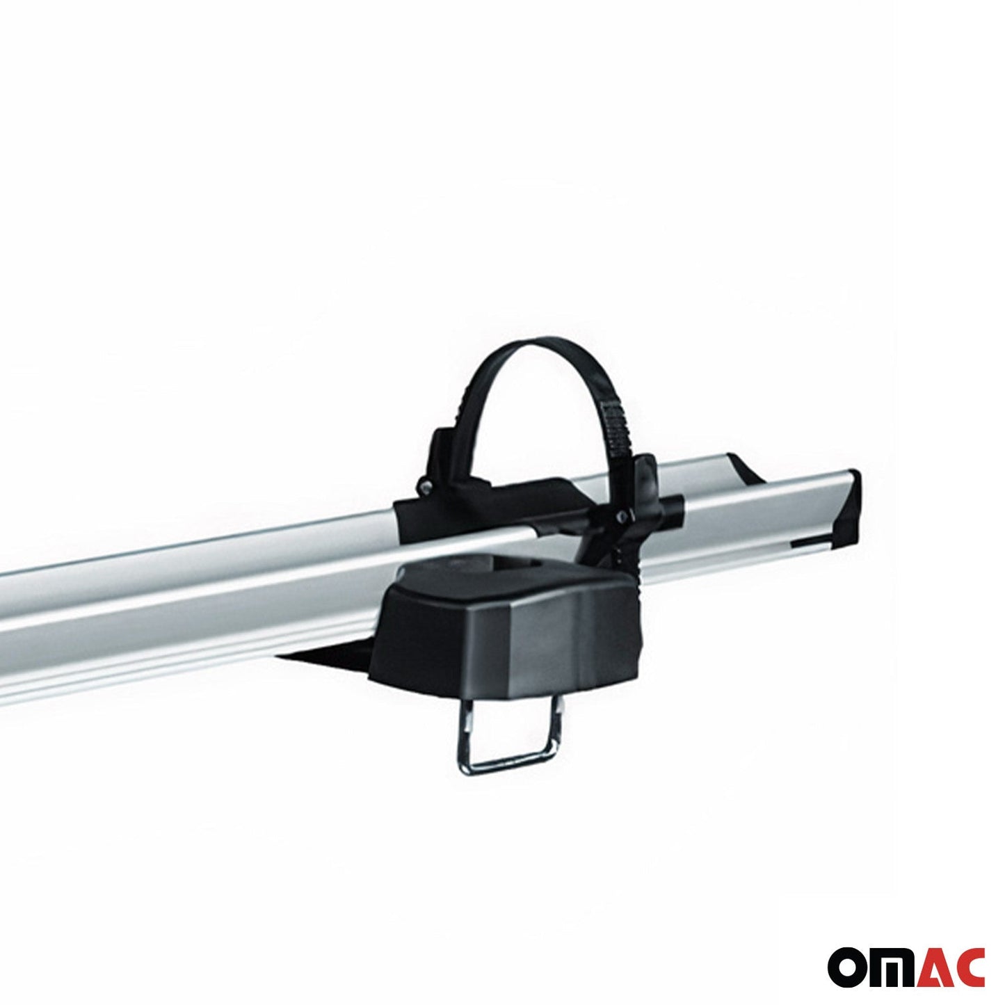 2x Fahrradträger Dachfahrradträger bis 17kg Aluminium Silber Fahrradhalter OMAC DE