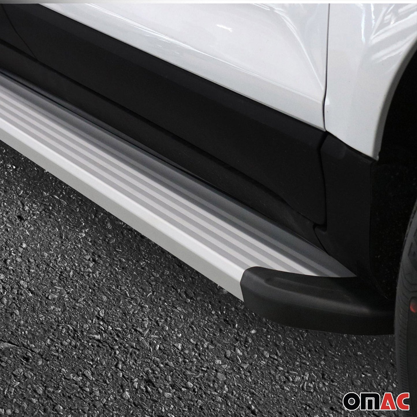 Trittbretter Seitenschweller für VW Tiguan mk3 2024-2025 Aluminium Grau 2tlg