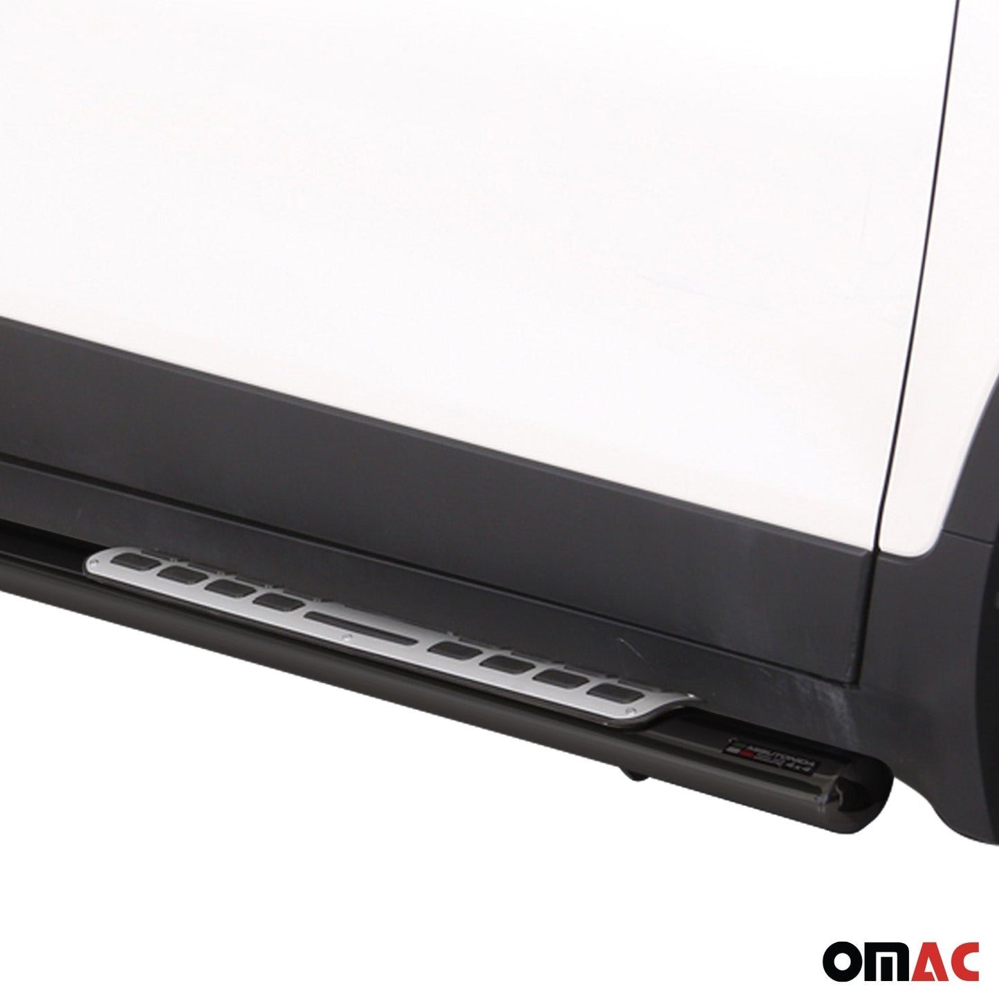 Edelstahl Seitenschweller Schwellerrohre für Chevrolet Trax 2013-2016 Schwarz OMAC DE