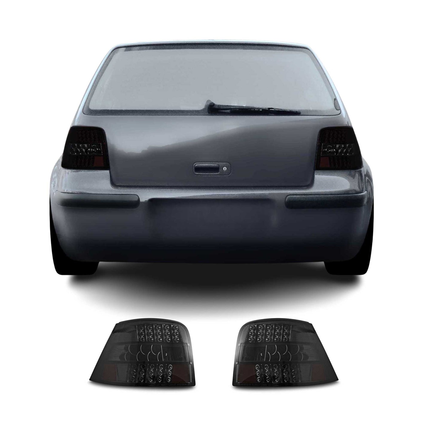 Rückleuchten für VW Golf 4 1997-2003 dunkel smoke 2tlg OMAC DE