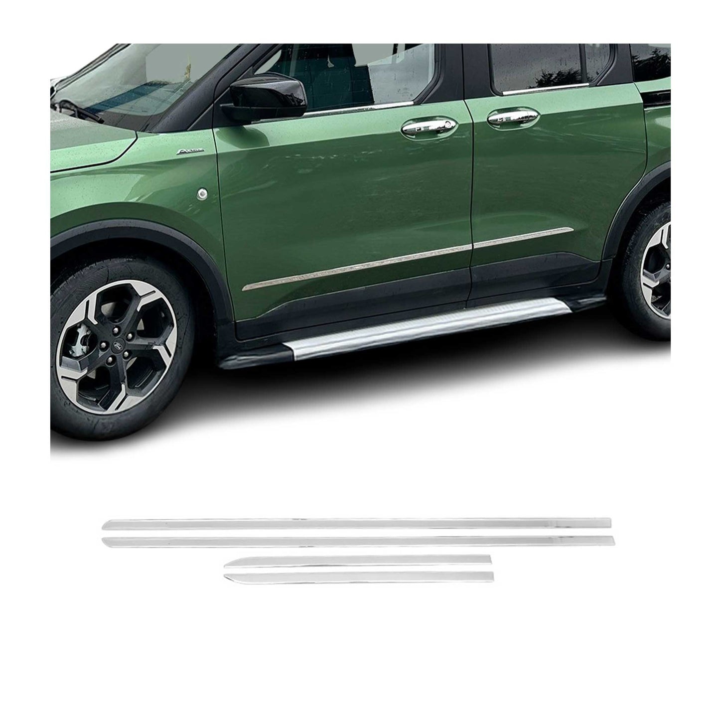 Seitentürleiste Türleiste Türschutz für Ford Tourneo Courier 2023-2025 Edelstahl OMAC DE