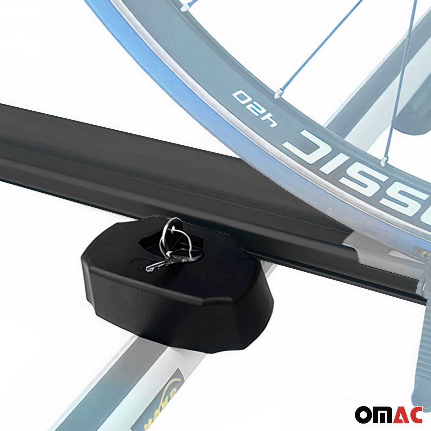 2x Fahrradträger Dachfahrradträger bis 17kg Aluminium Schwarz Fahrradhalter OMAC DE